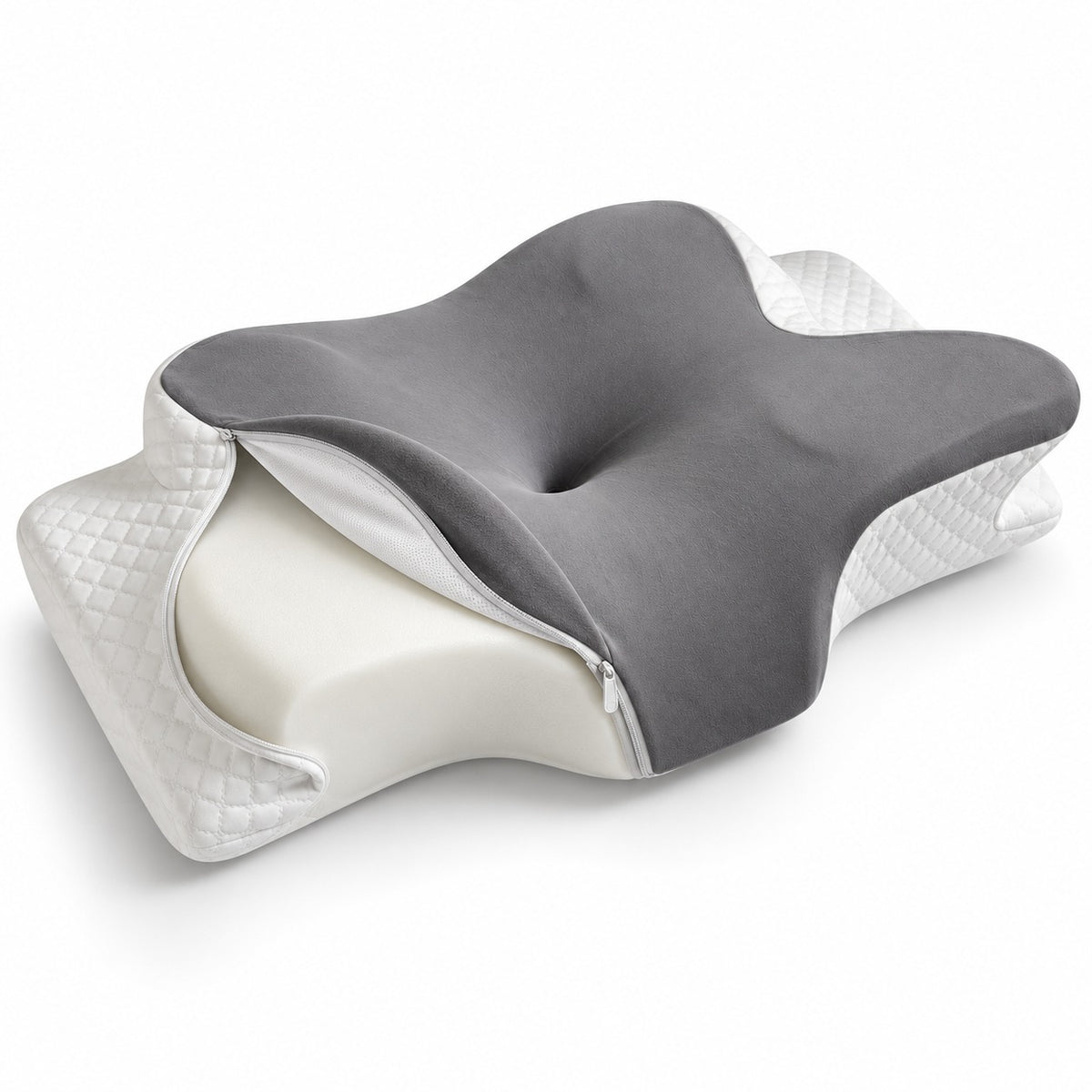 Zip-off cover with memory foam inside